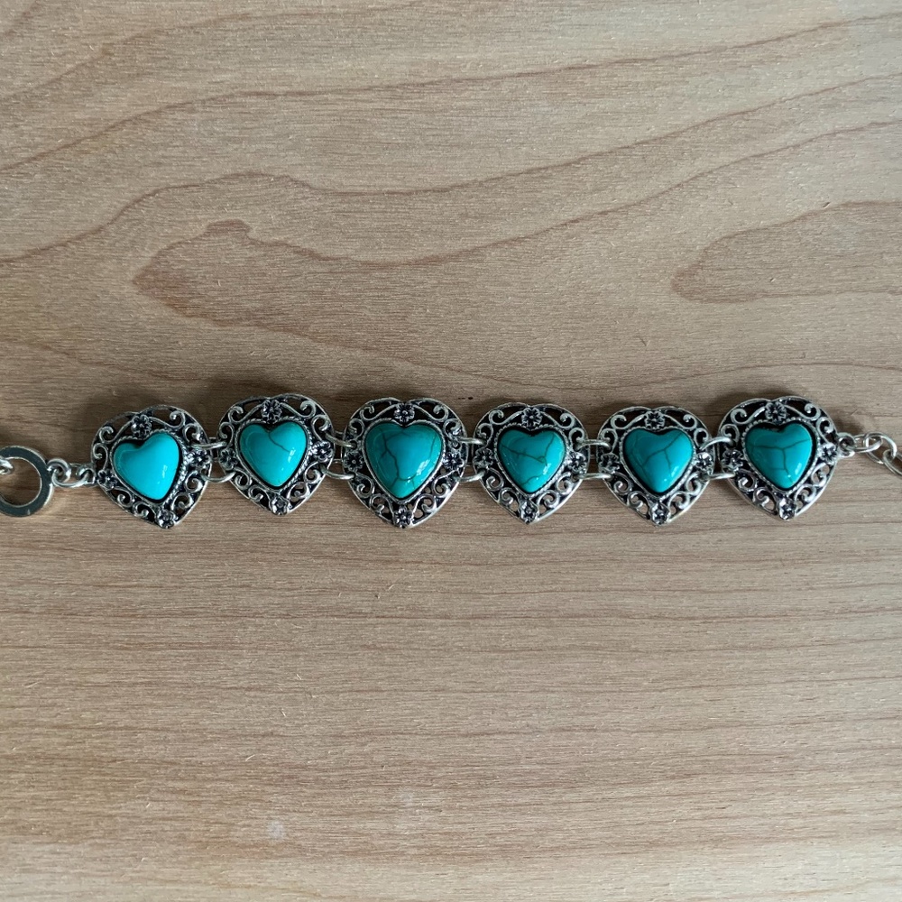 Turquoise Heart Bracelets - Picture 2 of 5
